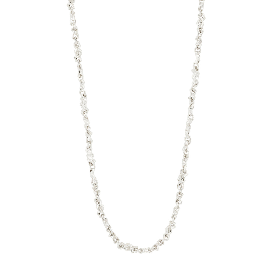 Collier NOVA texturé – finition plaquée argent de Pilgrim