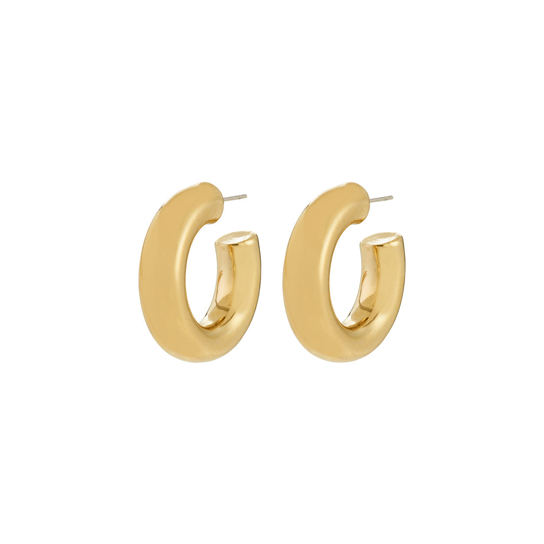 Boucles d'oreilles PHASE anneaux 23 mm – finition plaquée or de Pilgrim
