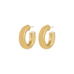 Boucles d'oreilles PHASE anneaux 23 mm – finition plaquée or de Pilgrim
