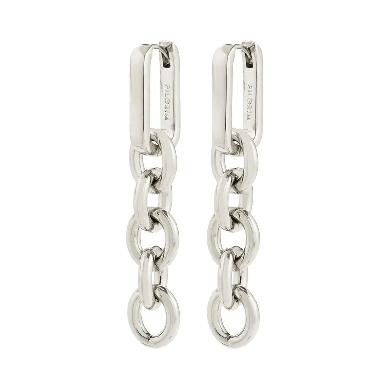 Boucles d’oreilles PHASE – finition plaquée argent de Pilgrim
