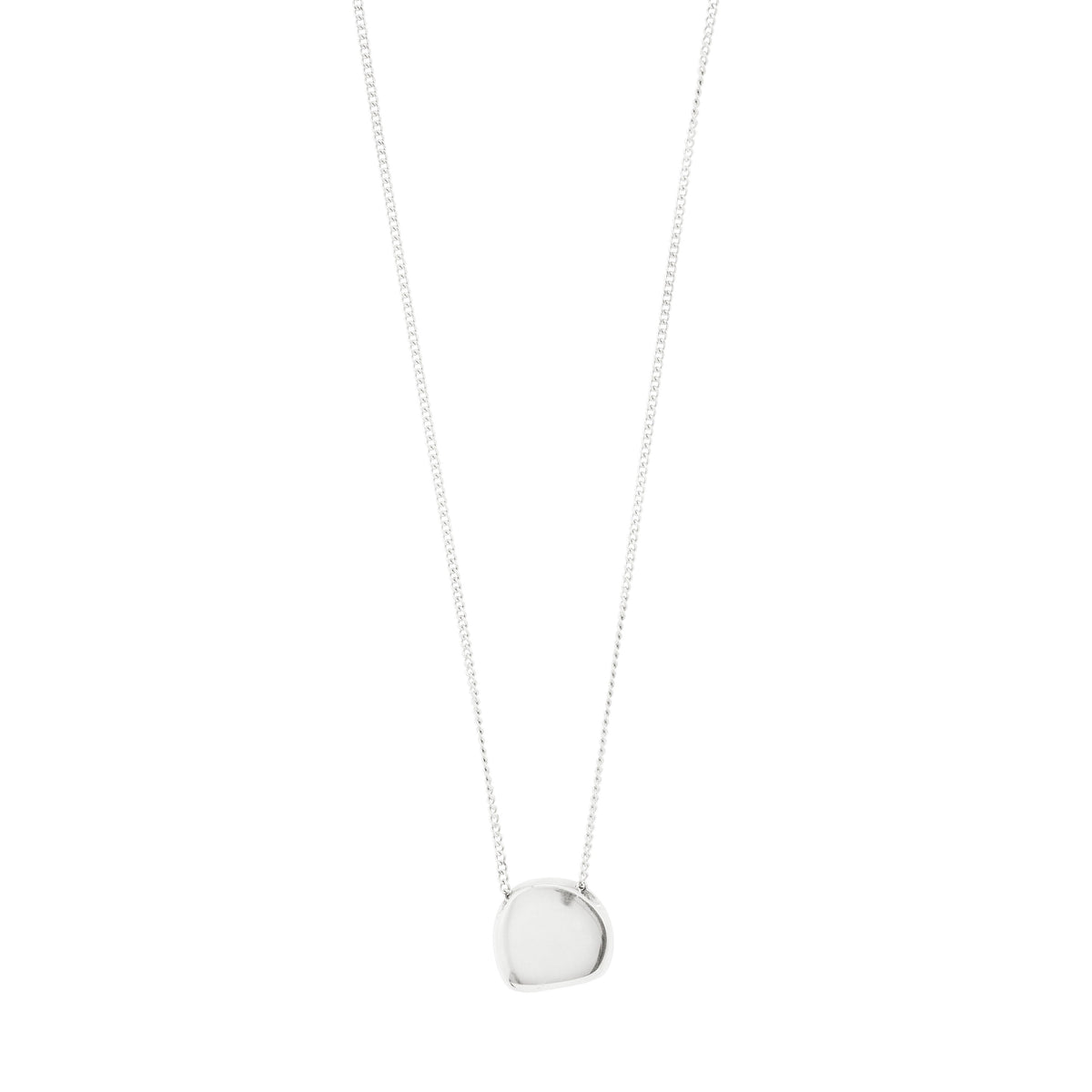 Collier PRESENCE à pendentif pièce – finition plaquée argent de Pilgrim, vue 1