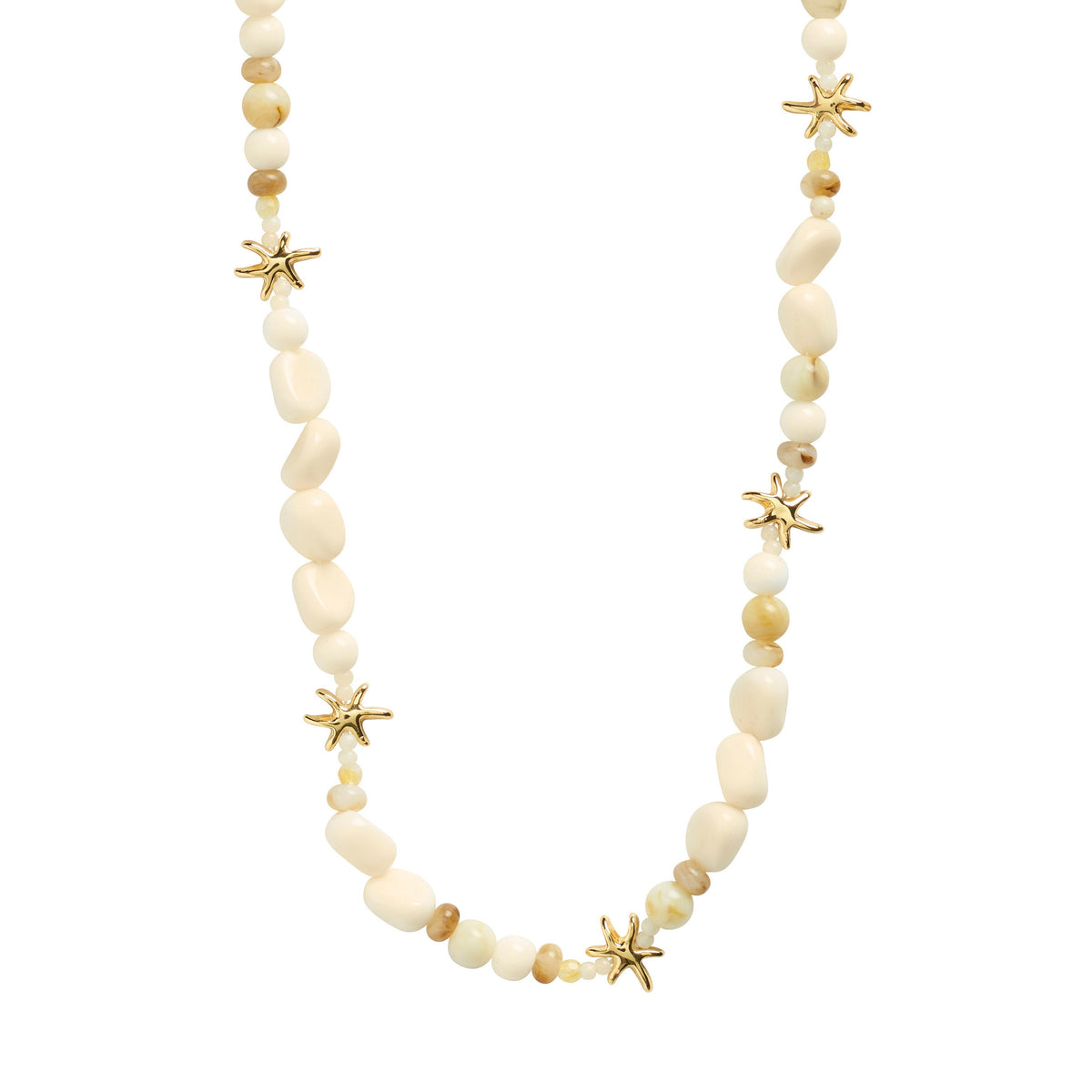 Collier PRISM à billes – finition plaquée or de Pilgrim