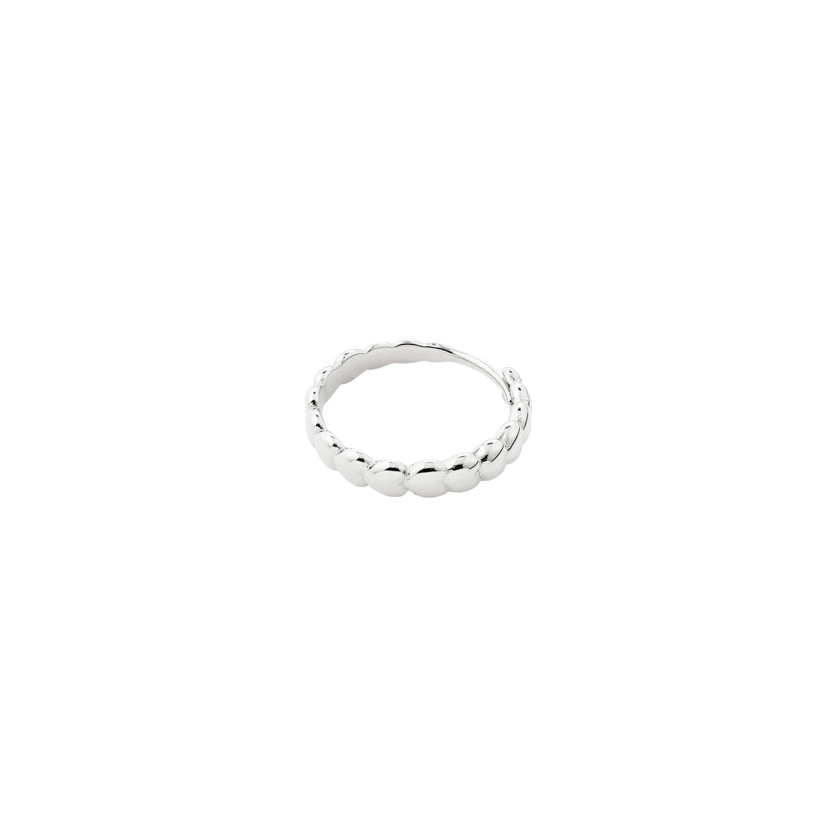 Bague REVAN motif cœur – finition plaquée argent de Pilgrim, vue 1