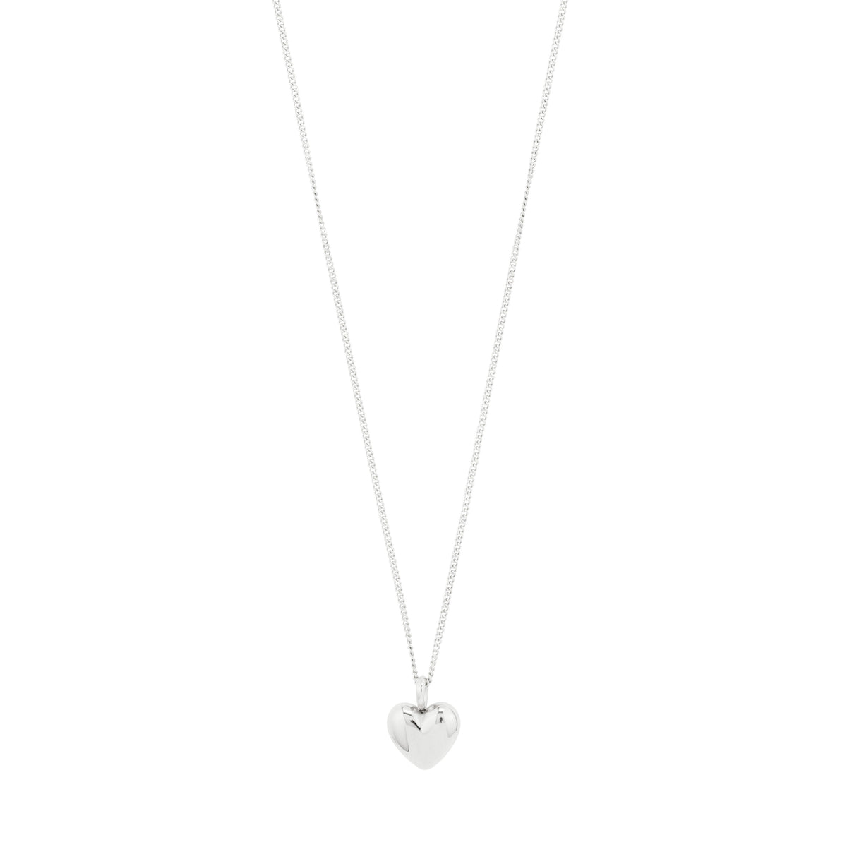Collier REVAN à pendentif cœur – finition plaquée argent de Pilgrim, vue 1