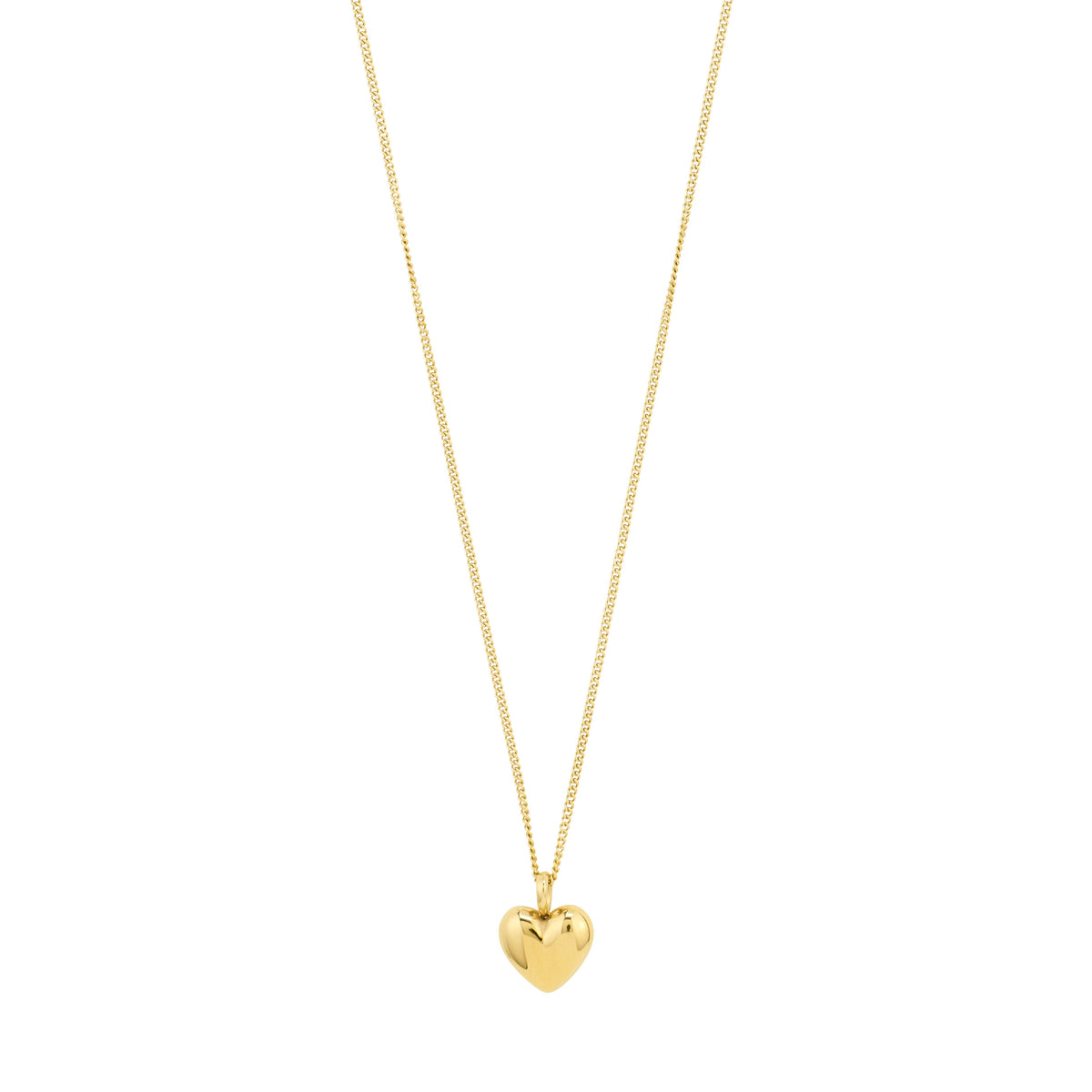 Collier REVAN à pendentif cœur – finition plaquée or de Pilgrim, vue 1