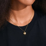 Collier REVAN à pendentif cœur – finition plaquée or de Pilgrim, vue 2