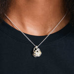 Riyan collier pendentif rose – finition plaquée argent de Pilgrim, vue 2