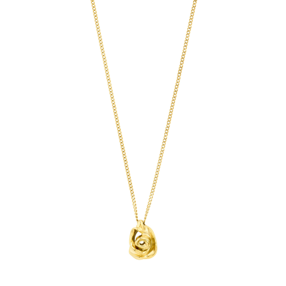 Collier RIYAN à pendentif rose – finition plaquée or de Pilgrim, vue 1