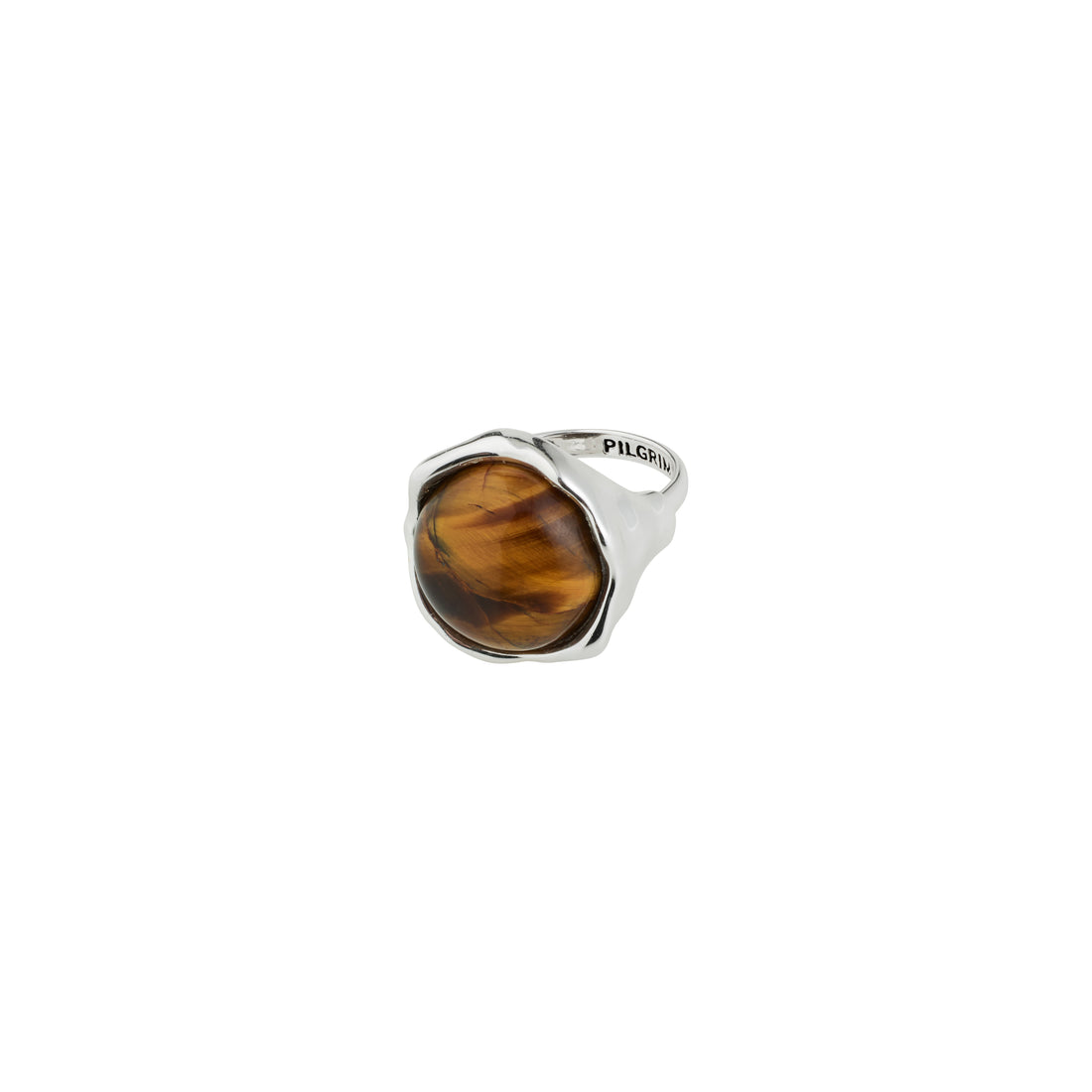 Bague SENSE en pierre œil de tigre – tiger eye stone de Pilgrim