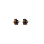 Boucles d’oreilles SENSE – agate – finition plaquée argent de Pilgrim