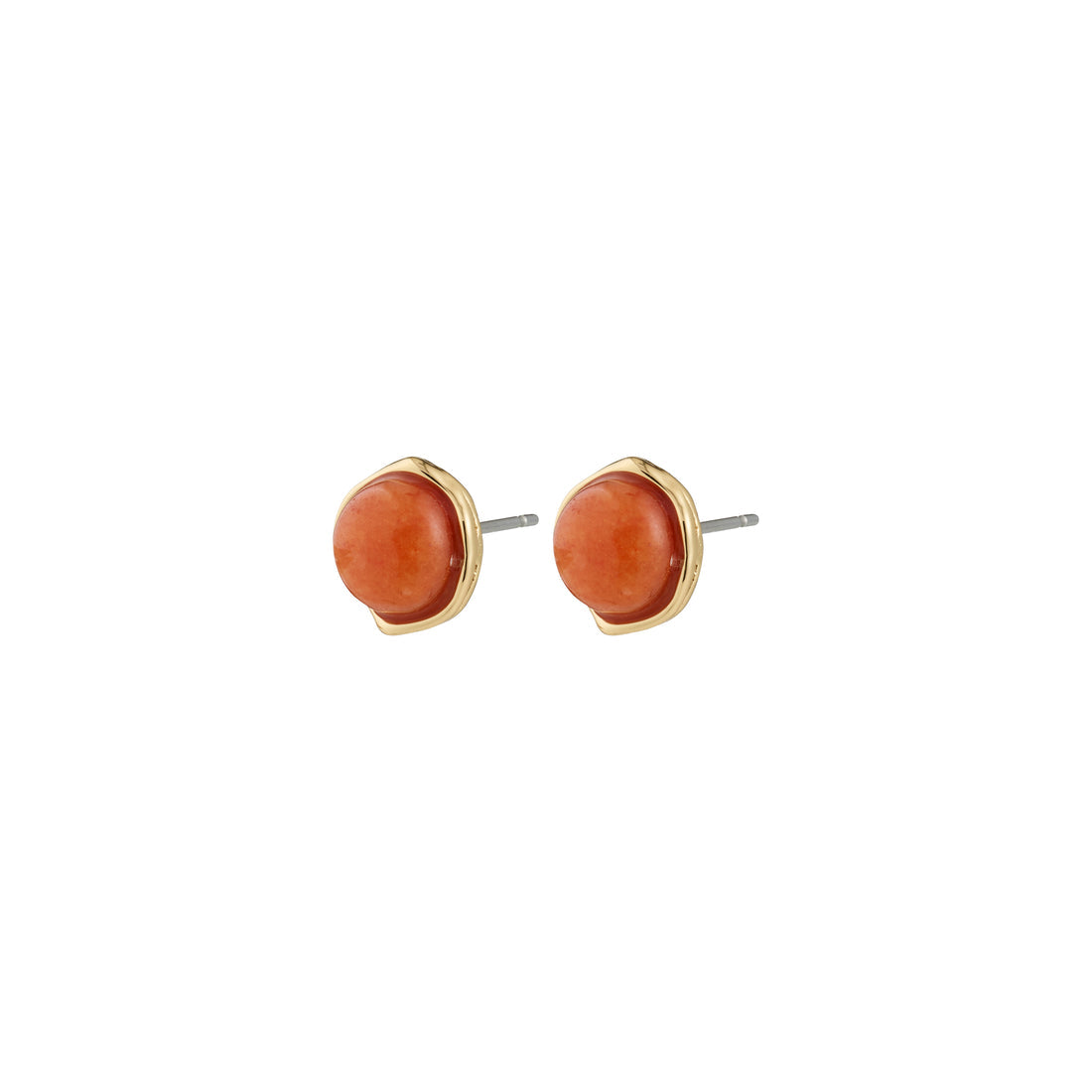 Boucles d’oreilles SENSE – agate – finition plaquée or de Pilgrim