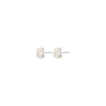 Boucles d’oreilles SENSE carrés – finition plaquée argent de Pilgrim