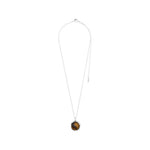 Collier SENSE – agate – finition plaquée argent de Pilgrim
