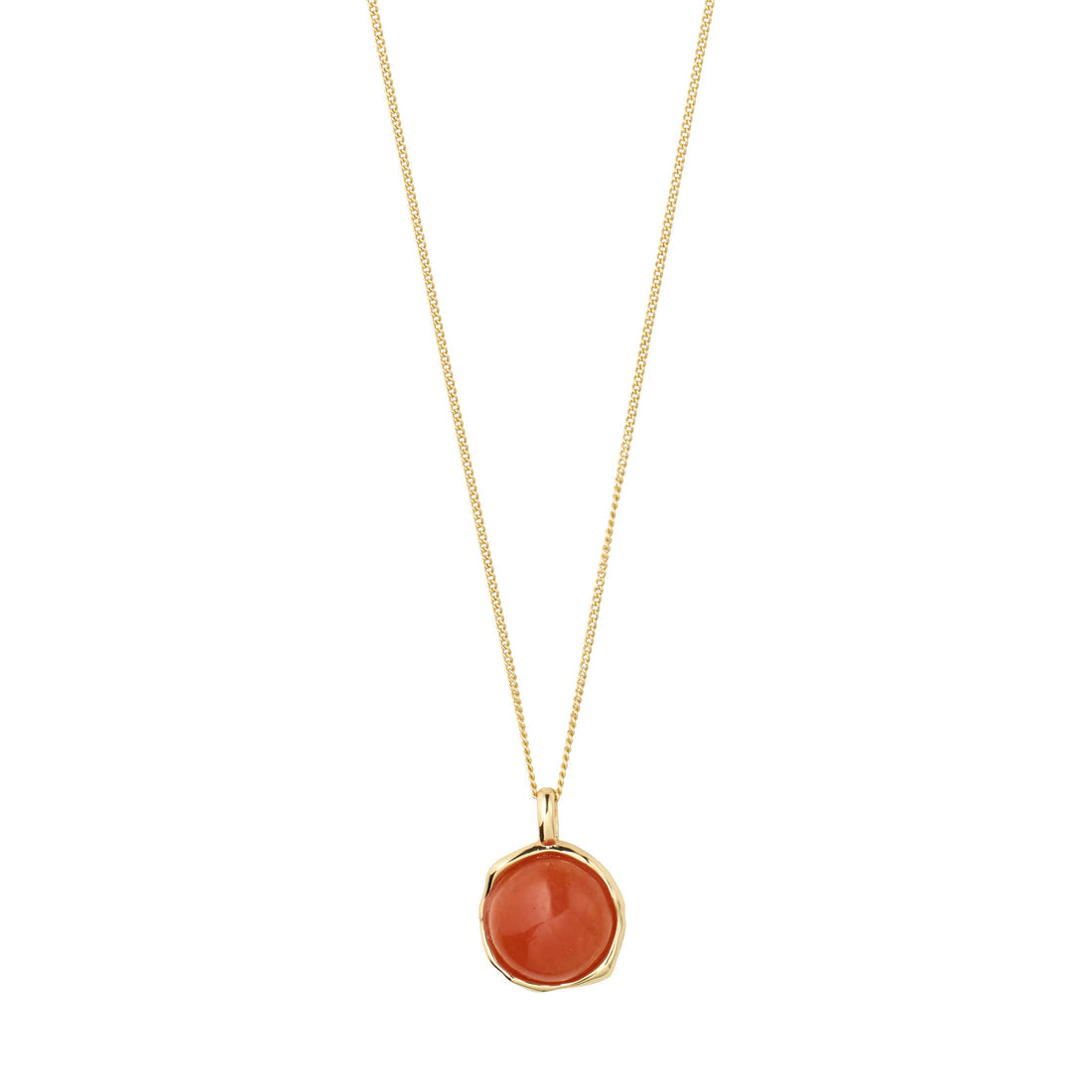 Collier SENSE – agate – finition plaquée or de Pilgrim