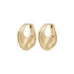 Créoles SENSE boucles d’oreilles – finition plaquée or de Pilgrim