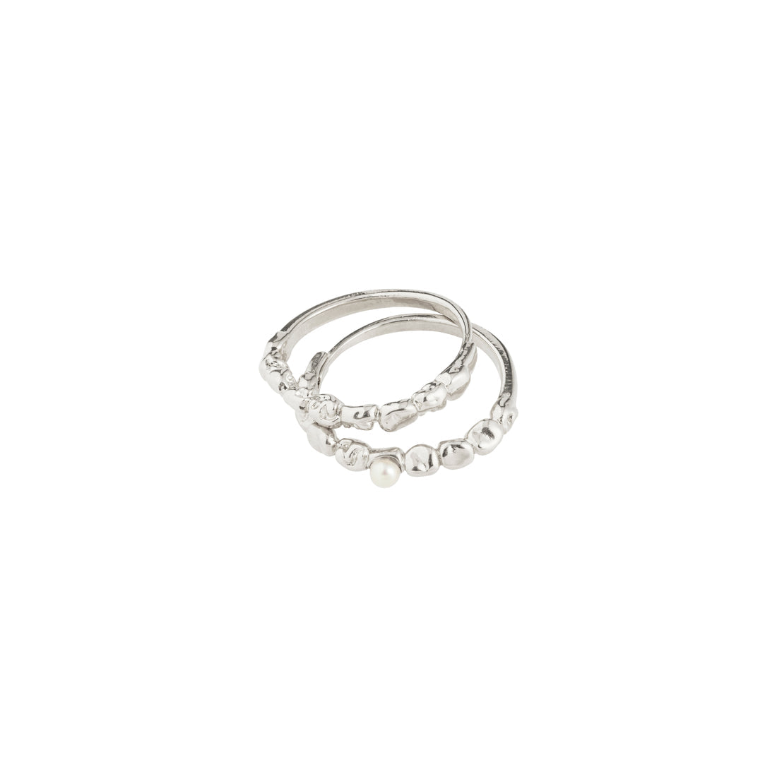 Bague SHIFT – finition plaquée argent de Pilgrim