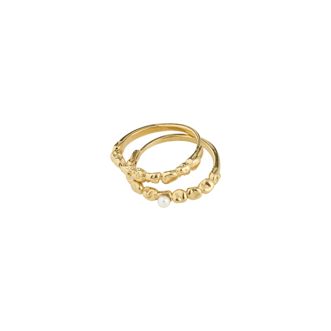 Bague SHIFT – finition plaquée or de Pilgrim