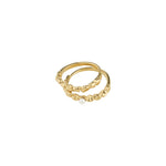 Bague SHIFT – finition plaquée or de Pilgrim
