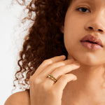 Bague SHIFT – finition plaquée or de Pilgrim, vue 2