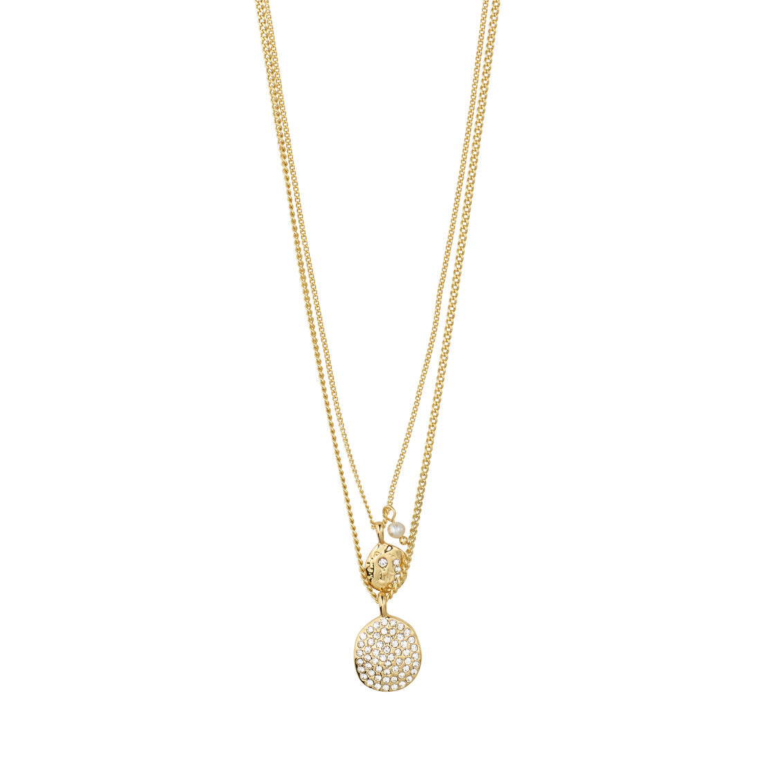 Collier SHIFT ensemble 2 en 1 – finition plaquée or de Pilgrim