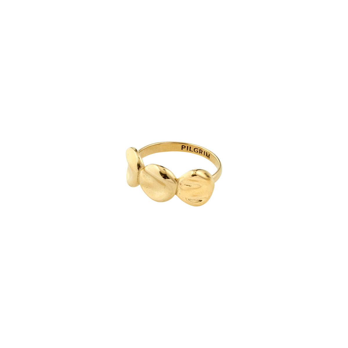 Bague SPARKLE – finition plaquée or de Pilgrim