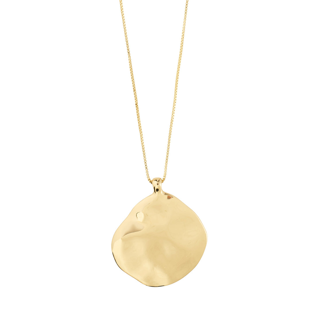 Collier SPARKLE à pendentif ondulé – finition plaquée or de Pilgrim