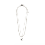 Collier SPARKLE à pendentif pièce 2-en-1 – finition plaquée argent de Pilgrim, vue 2