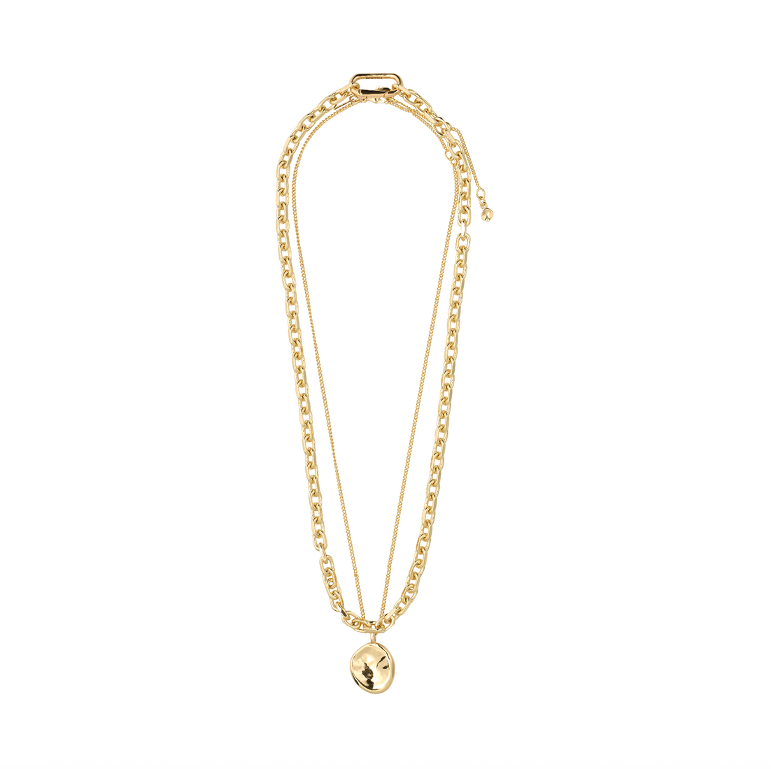 Collier SPARKLE à pendentif pièce 2-en-1 – finition plaquée or de Pilgrim, vue 2