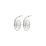 Boucles d'oreilles STILL spirales – finition plaquée argent de Pilgrim