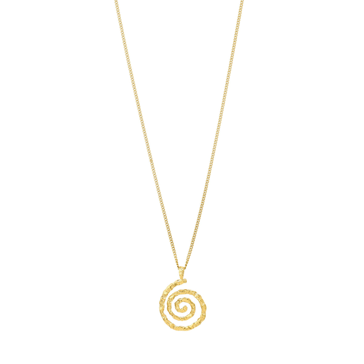 Collier STILL à pendentif spirale de Pilgrim, finition plaqué or, vue 2