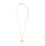 Collier STILL à pendentif spirale de Pilgrim, finition plaqué or, vue 3