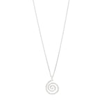 Collier STILL à pendentif spirale de Pilgrim, finition plaqué argent, vue 5