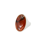 Bague THALEN pierre rouge – finition plaquée argent de Pilgrim