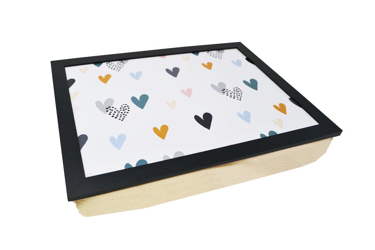 Plateau coussin Cœurs