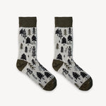 Chaussette avec arbres