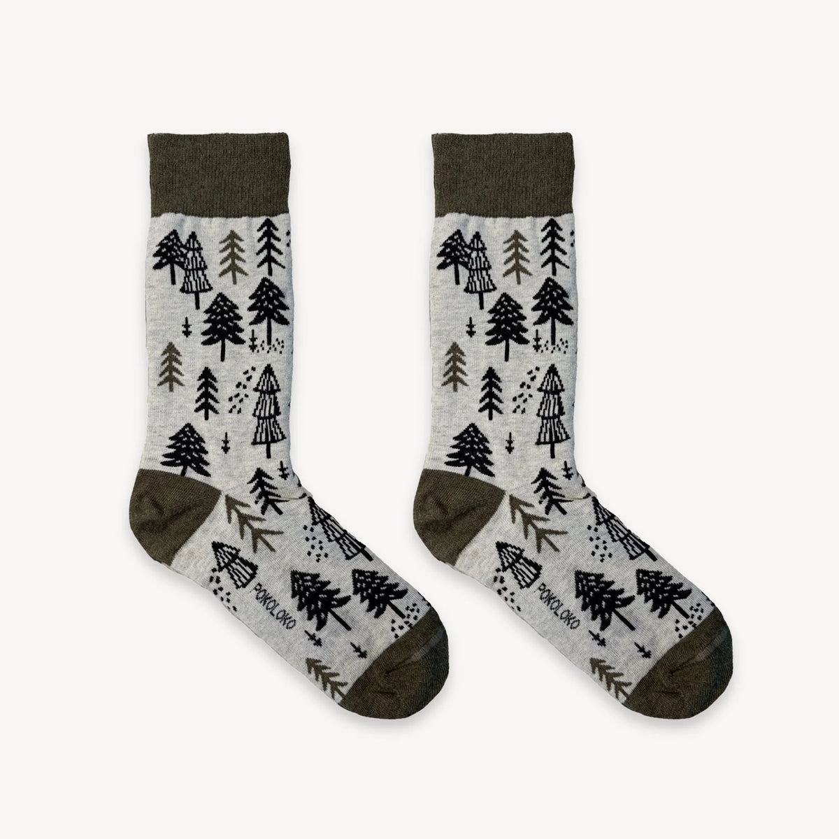Chaussette avec arbres