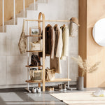 Portant à vêtements Bellwood Umbra – Blanc et naturel – présentation en situation