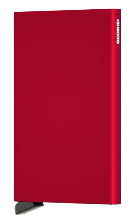 Porte-cartes en aluminium Cardprotector – Secrid, rouge, vue de face