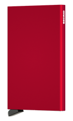 Porte-cartes en aluminium Cardprotector – Secrid, rouge, vue de face
