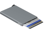 Porte-cartes en aluminium Cardprotector – Secrid, titane, avec les cartes sorties
