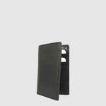 Porte-cartes vertical Hunt en cuir noir — Noir