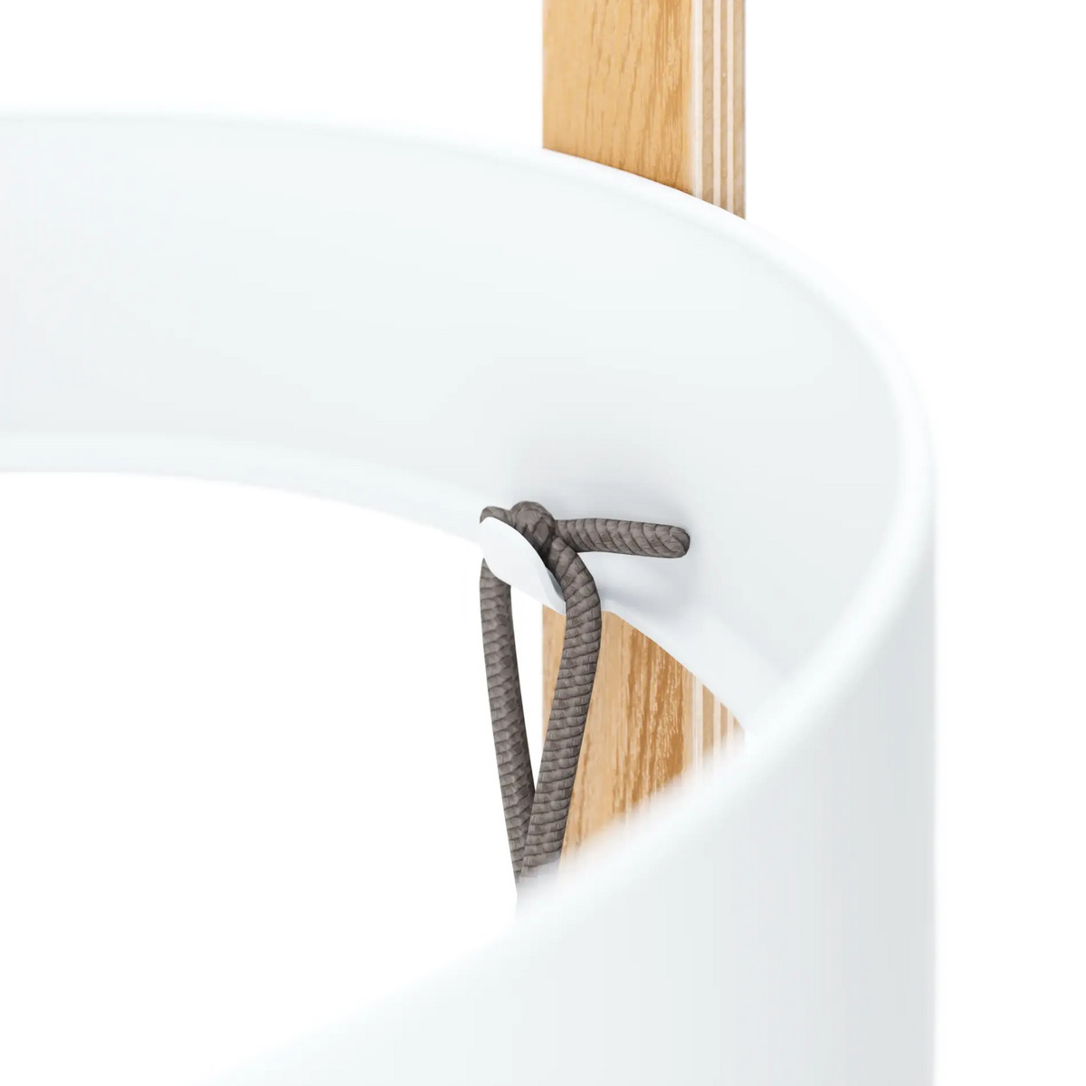 Porte-parapluies Bellwood Umbra – Blanc et naturel – autre vue