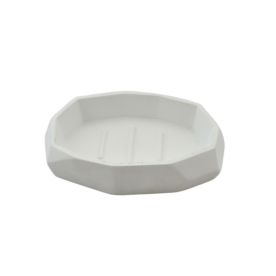 Porte-savon blanc