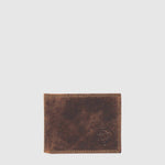 Portefeuille Hunt RFID en cuir cognac — Cognac / tabac