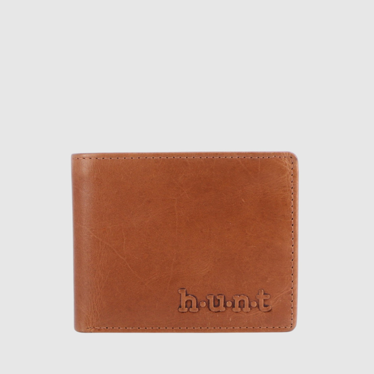 Portefeuille Hunt RFID en cuir tan — Tan
