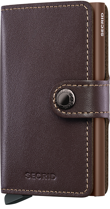 Portefeuille Miniwallet Original – Secrid, chocolat, vue de face