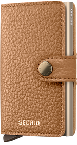 Portefeuille Miniwallet Pebble – Secrid, cappuccino, vue de face