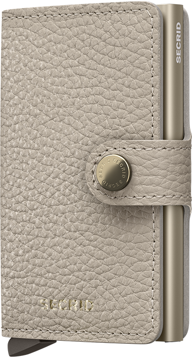 Portefeuille Miniwallet Pebble – Secrid, latte, vue de face