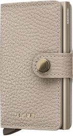 Portefeuille Miniwallet Pebble – Secrid, latte, vue de face