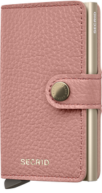 Portefeuille Miniwallet Pebble – Secrid, rose, vue de face